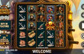Screenshot cu noul slot Pirate Blimey dezvoltat de Skywind