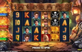 Screenshot cu noul slot New The Goonies: Quest for Treasure 2 dezvoltat de Blueprint Gaming