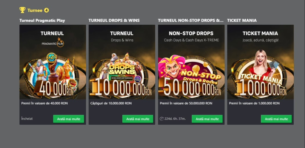 Turnee la Winbet Casino
