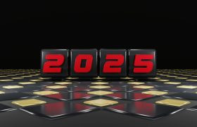 Cuburi care formează numărul 2025