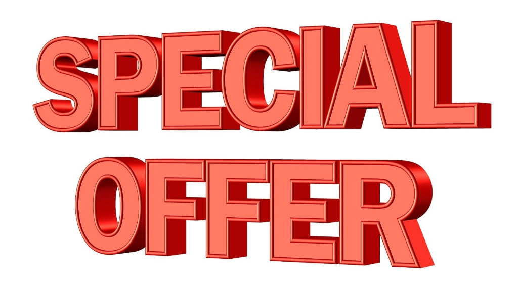 Imagine cu text “Ofertă specială”