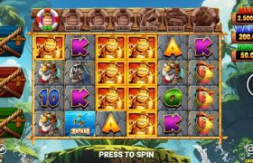 Screenshot cu noul slot King Kong Splash, dezvoltat de Blueprint gaming