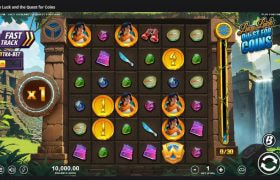 Screenshot cu noul slot Lucy Luck and the Quest for Coins dezvoltat de Slotmill