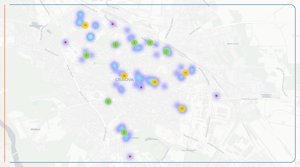 Heatmap Orase Craiova