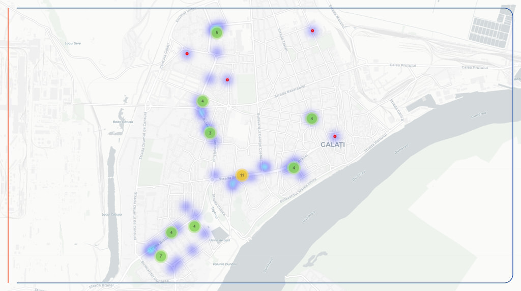 Heatmap Orase Galati