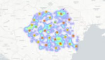 Heatmap Orase Romania