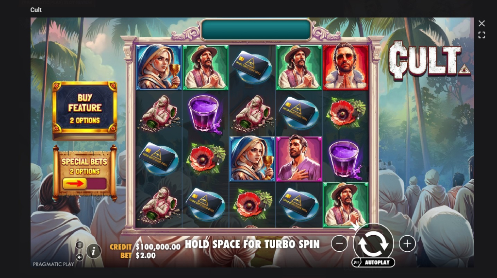 Screenshot cu noul slot Cult dezvoltat de Pragmatic