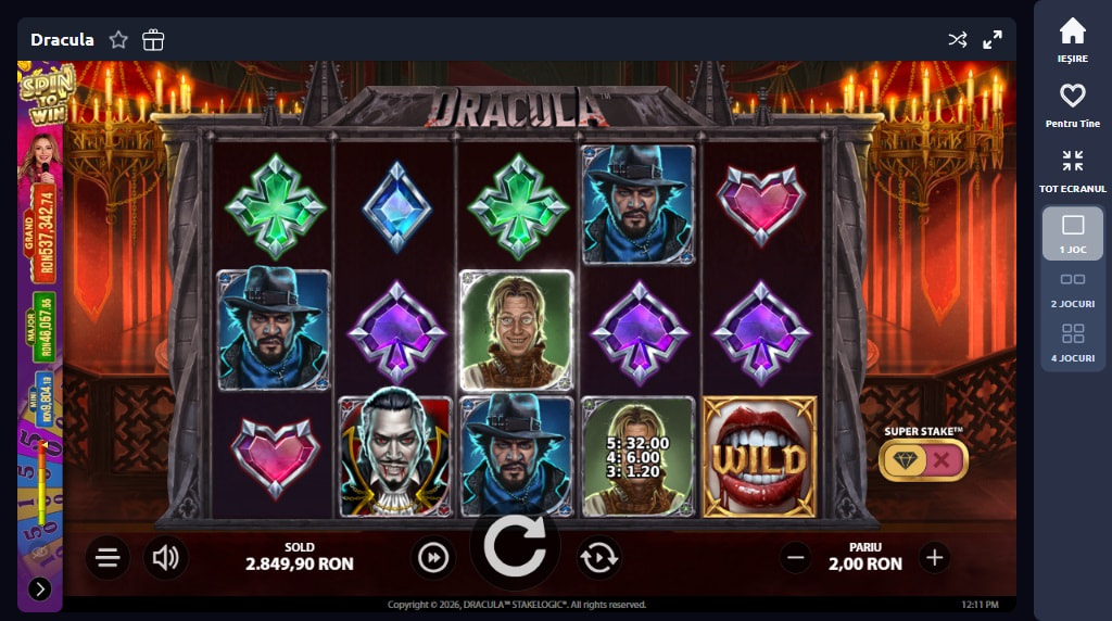 Slotul Dracula de la Stakelogic