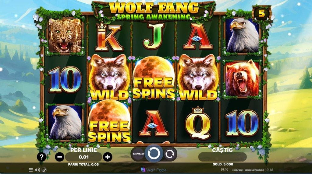 Slot Wolf Fang Spring Awakening de la Spinomenal