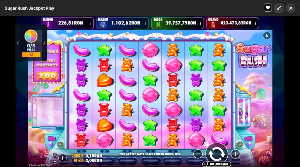 Slotul Sugar Rush de la Pragmatic Play