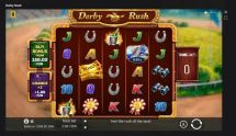 Screenshot cu noul slot Derby Rush dezvoltat de BGaming