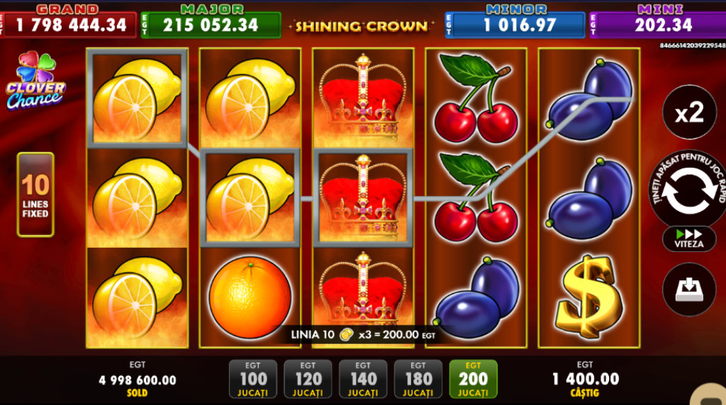 Popularul slot Shining Crown