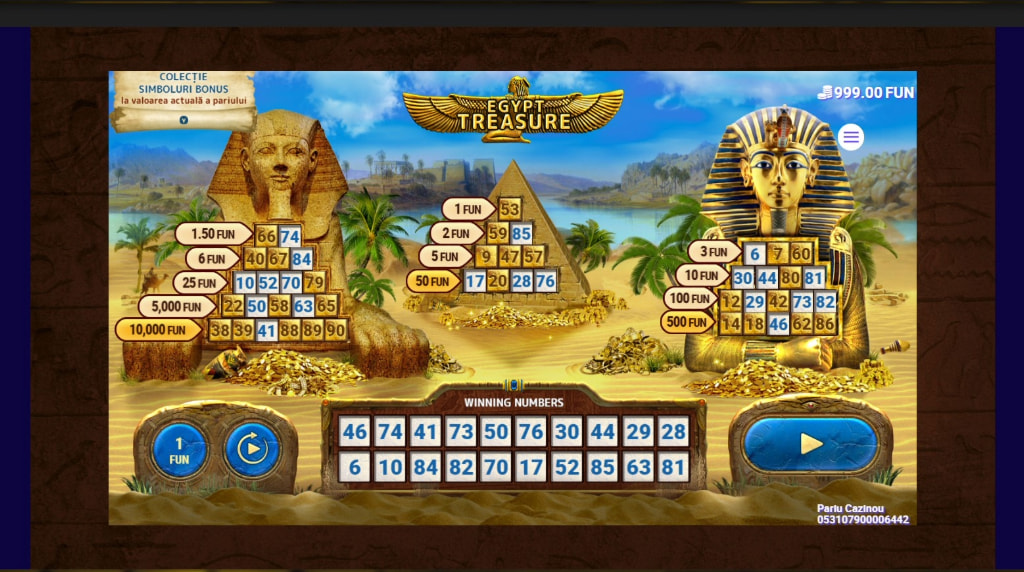 Egyptian Treasure de la 7777 Gaming