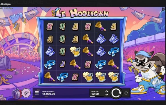 Screenshot cu noul slot Le Hooligan de la Hacksaw Gaming