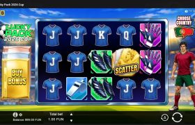 Screenshot cu noul slot Lucky Pack 2026 Cup dezvoltat de BGaming