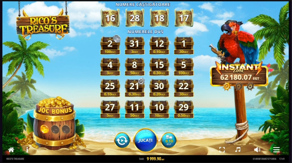 Rico's Treasure de la EGT Digital