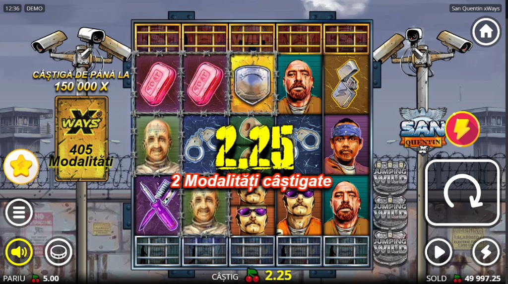 San Quentin xWays slot care plătește bine