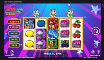 Screenshot cu noul slot Super Graphics Upside Down dezvoltat de Blueprint gaming
