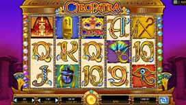 Cleopatra online slot available at Unibet