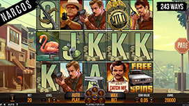 Narcos online slot available at Harrah's