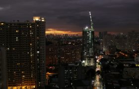 Manilla skyline at night