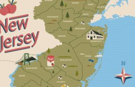 An illustration of NJ state map