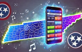 Tennessee state map and sports betting app