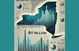 $17 billion in total handle from mobile sports betting in New York in 2024/25