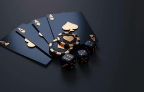 Poker cards and chips