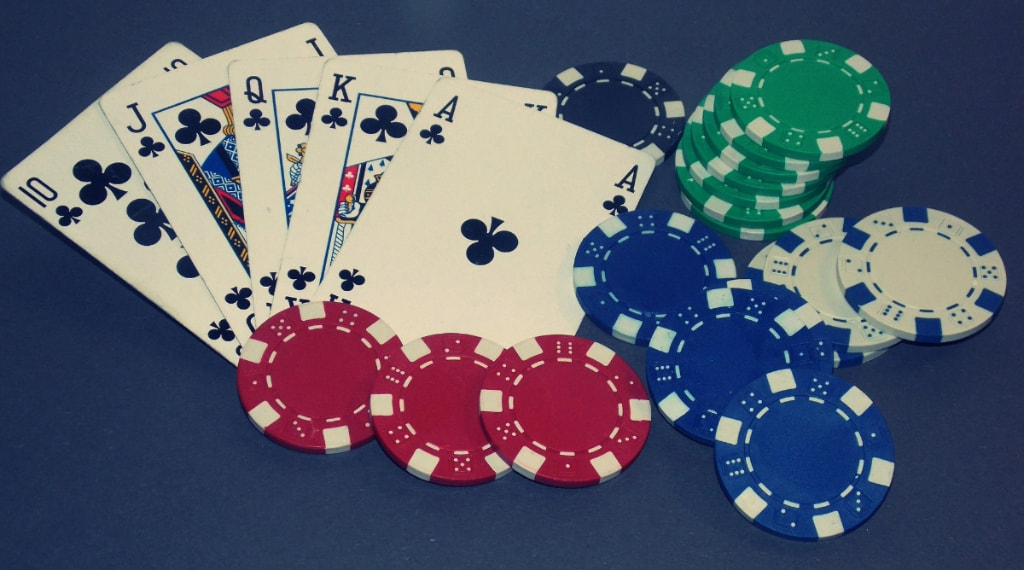 A Ten through Ace Royal Flush in Clubs