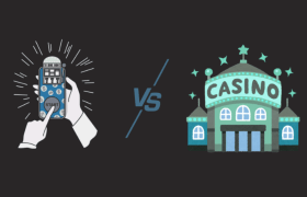 An online casino app and a real world casino