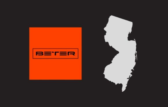 BETER logo and state of New Jersey map