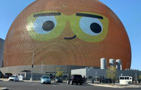 The iconic Sphere in Las Vegas