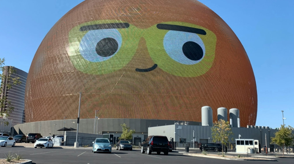 The iconic Sphere in Las Vegas