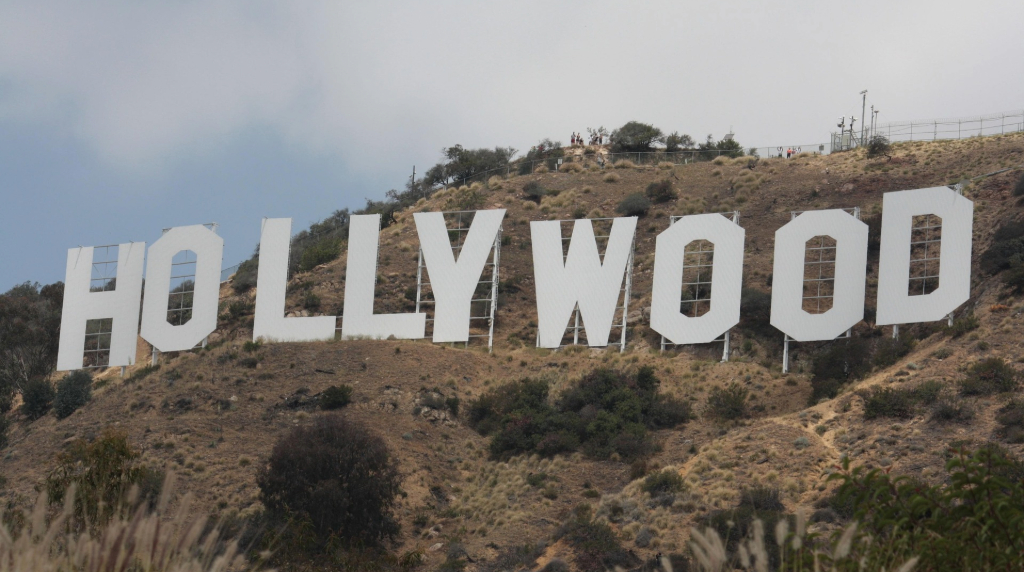 The famous Hollywood sign in LA