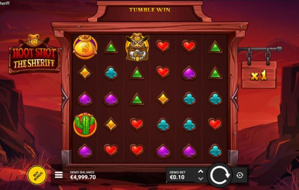 Screenshot from the New Hoot Shoot The Sheriff game by Backseat Gaming