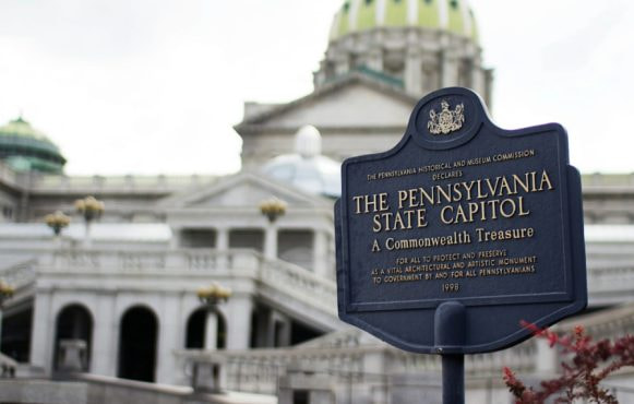 Pennsylvania State Capitol sign