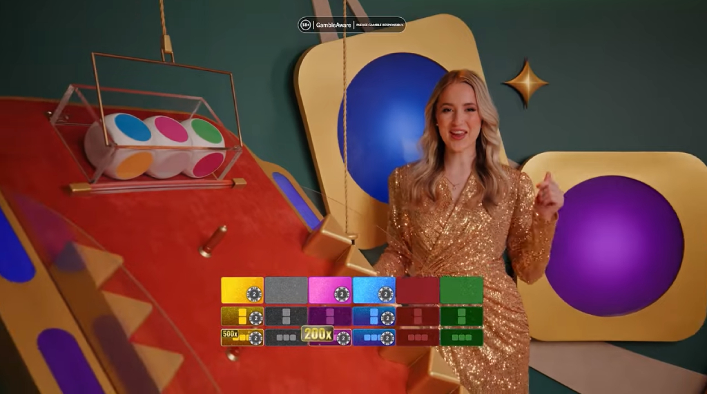 Screenshot of the multipliers of Evolution's Super Color Game