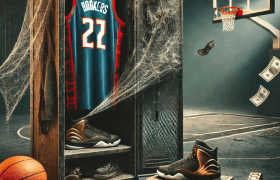 NBA locker, hoop, money