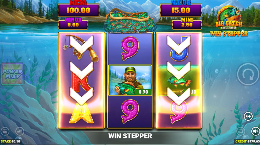 Screenshot of the Win Stepper of Big Catch Bass Fishing Win Stepper