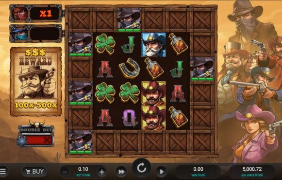 Screenshot from the New Bounty County by Relax Gaming Game