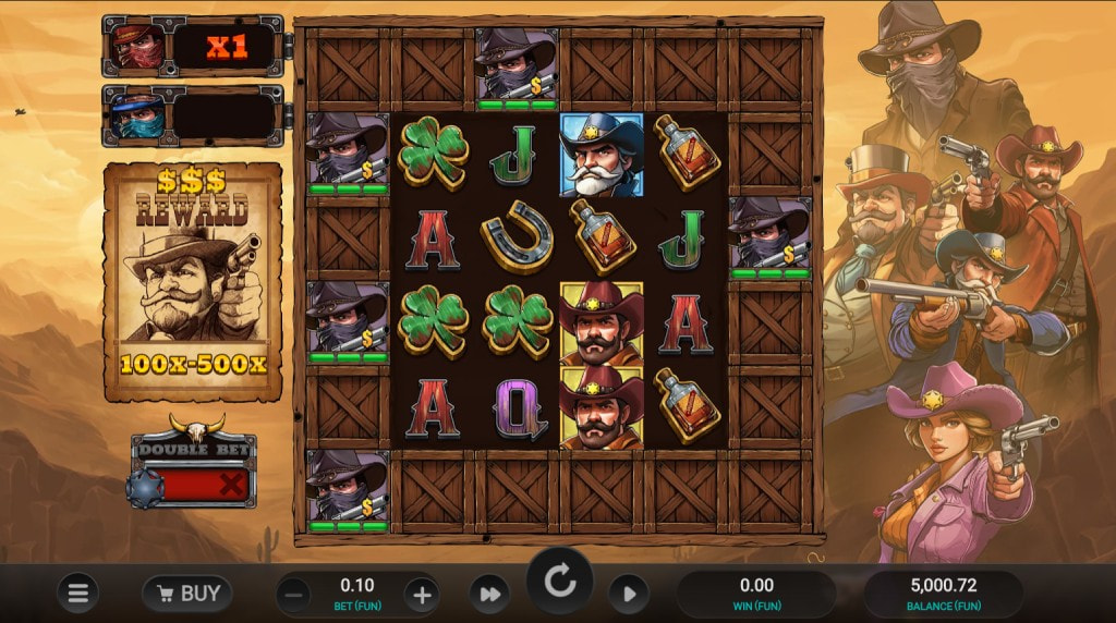 Screenshot from the New Bounty County by Relax Gaming Game