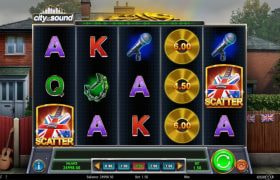 Screenshot from the New City of Sound Slot by Play’n GO