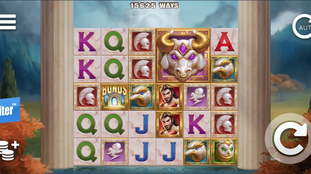 Screenshot from the new Elysian Gold slot by ELK Studios