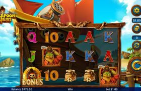 Screenshot from the new Harpoon Heist slot by Light & Wonder