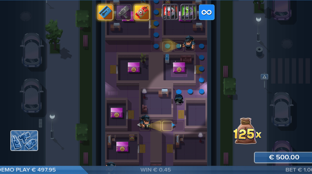 Screenshot of the Vault Bonus of Heist Guys