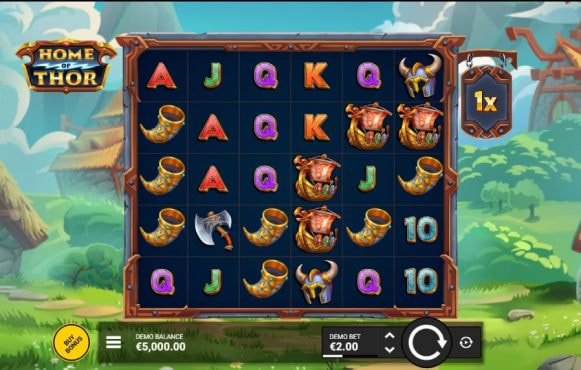 Screenshot from the New Home of Thor Slot by Backseat Gaming