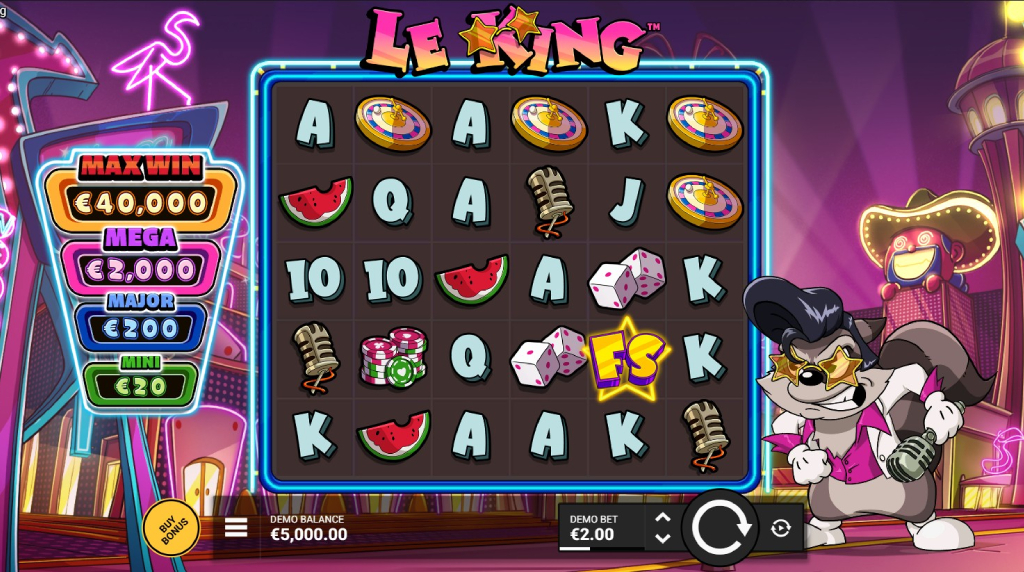 Screenshot from the New Le King Slot by Hacksaw Gaming