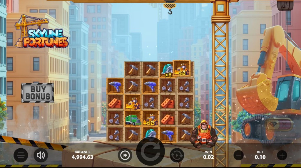 Screenshot of the Monkey feature of Skyline Fortunes