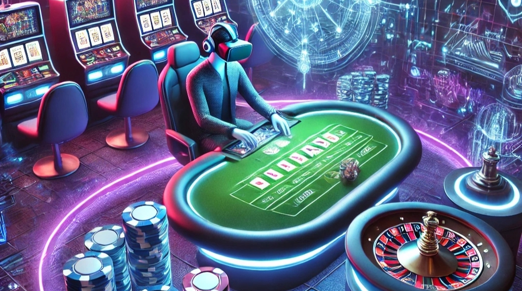 Casino app with virtual reality technology